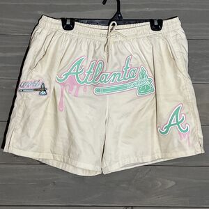Pro standard Atlanta Braves Drip Logo Shorts Mens 2XL  Swim Trunks MBA Baseball